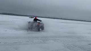 Ice Fishing On Shawano Lake Wi With Jr & Garmin Livescope For Crappie & Jumbo Perch