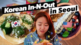 🍔Californian Food in Korea | açai bowls, tacos, in-n-out?!