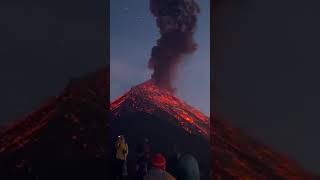 A live volcano eruption captured by Rob Brown at Guatemala