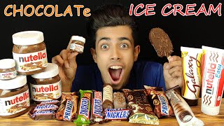 ICE CREAM AND CHOCOLATE MUKBANG