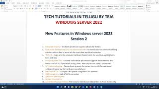 Session 2|  New Features in Windows server 2022 | Windows server 2022