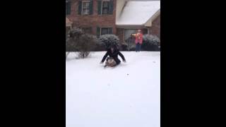 Abbey sledding 2014