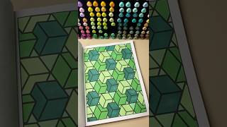 My coloring vault | Green Blocks Page ✅