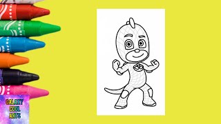 P J Masks Gekko Coloring Pages #coloring_pages  #coloring #gekko