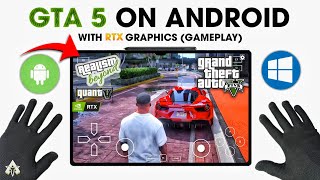 🔥 TESTING GTA 5 ANDROID WITH REALISM + QUANTV RTX GRAPHICS! WINDOWS EMULATOR GAMEPLAY