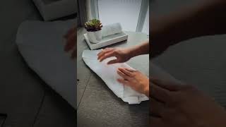 How to fold hand towels like Spa