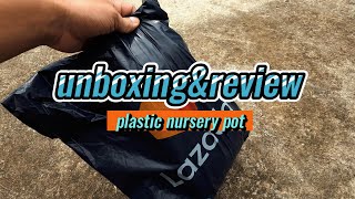 UNBOXING AND REVIEW PLASTIC NURSERY POT 12 HOLES 2024 FROM LAZADA