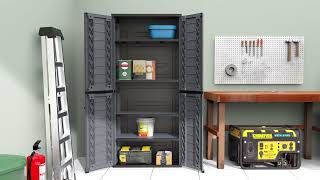 Cosmoplast Cedargrain Vertical Cabinets