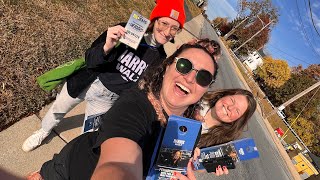 Canvassing for Kamala Harris