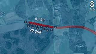 Battle of the Teutoburg Forest in 35 seconds using Google Earth