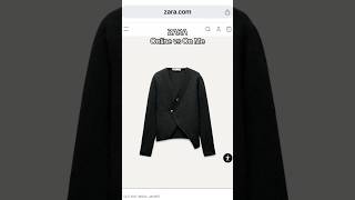 Cut-out wool jacket 🖤 Zara #casualfalloutfits #falloutfitinspo #zara