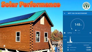 Victron Off Grid Solar Cabin Charge Performance