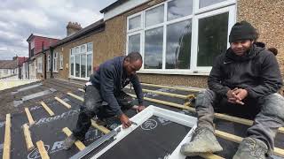 How to install a velix roof window in an extension