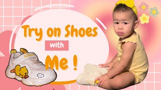 Toddler’s First Walking Shoes! Cute B.Duck Sneakers Review & Try On!