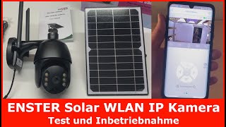 ENSTER Solar WLAN IP Kamera für Außen || Montage, Inbetriebnahme & Test (Überwachungskamera + Akku)