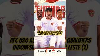 AFC U20 ASIAN CUP 2025 QUALIFIERS - INDONESIA (3) VS TIMOR LESTE (1) #shorts #timnas #youtube #new