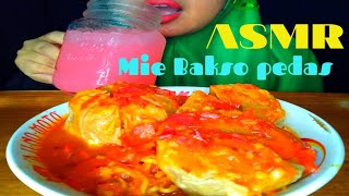 ASMR MIE BAKSO SIRAM KUAH SAMBEL ll ASMR INDONESIA ll EATING SOUND