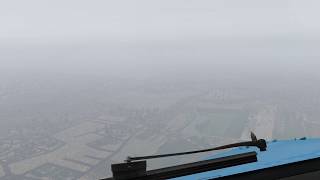 Heavy fog Patna Airport approach - Cockpit view Boeing 737