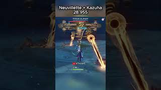 Xilonen vs Kazuha Comparison Best Support for Neuvillette | Genshin Impact | #xilonen #neuvillette