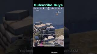 1V2 With Akm || #bgmi #pubgmobile #shorts ||