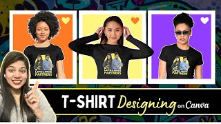 How to design a personalised T-shirt on Canva | Customized T-Shirt on Canva | Easy T-Shirt Design 😃