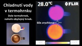 Chladnutí vody v termoizolačním hrnku