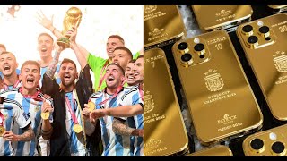 Lionel Messi spends more than $200,000 on gold iPhones for his Argentina teammates.