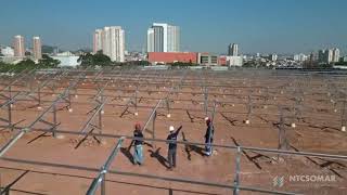 A maior usina solar municipal pública do Brasil utiliza estruturas NTCSOMAR