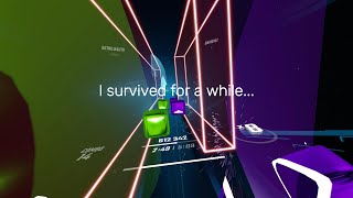 Playing expert lobbies until I lose in beat saber