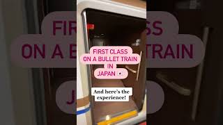 Inside Shinkansen Japan Bullet Train - First Class Bullet Train #shorts