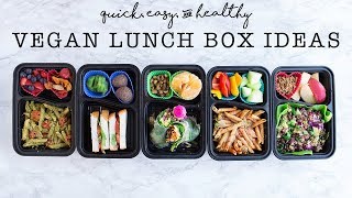 VEGAN Lunch Ideas // Healthy & Easy Kids Lunches (bento box)