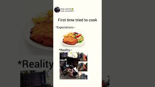 First time tried to cook meme || #yt #shorts #funny #trending