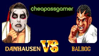 Danhausen fights Balrog Street Fight 2: CHEAP ASS GAMER EDITION