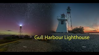 Hecla Provincial Park | Sunset at Gull Harbour Lighthouse & Night Sky Photography with Aurora