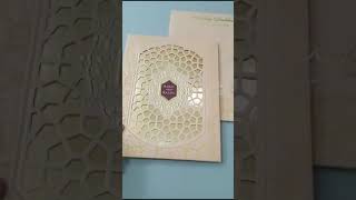 Royal & Exclusive Wedding Invitation Card With Laser Cut Pattern | Jimit Card | 1524RJTReel