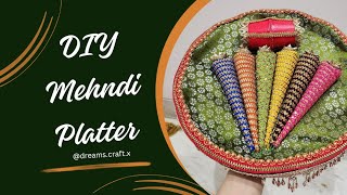 Mehndi Platter | Mehndi Platter Tutorial | DIY | 5 Minutes Craft | Art & Craft | Tutorials | Wedding