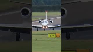 Netjets landing at Newcastle from Glasgow #ncl #aviation