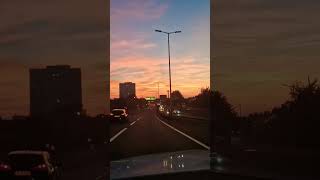 London's street's beautyful sunset in London #london #sunset #summer #road