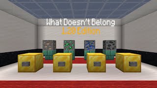 Wrong yet right again!. What Doesn't Belong: 1.20 Edition | Minecraft map