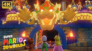 Super Mario 3D World + Bowser's Fury - Co-Op Walkthrough (3 Player) - Final Level (4K 60FPS)