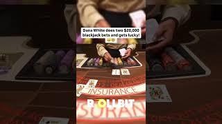 Dana White Does Two $20,000 Blackjack Bets At The Casino! #blackjack #danawhite #gambling #casino