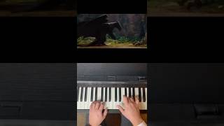 How To Train Your Dragon EASY Piano Play Along #shorts #piano #easypiano