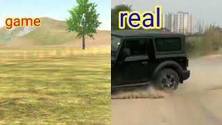 real thar drift VS game thar drift # Indian car simulator 3D#video