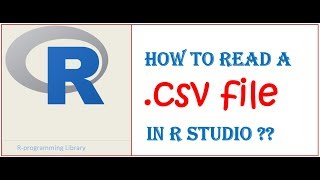 How to read a CSV file in R ??  How to setup the working directory in R studio ??