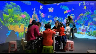 Indoor Playground Interactive Wall Projection Game -- Magic Sea By Gooest