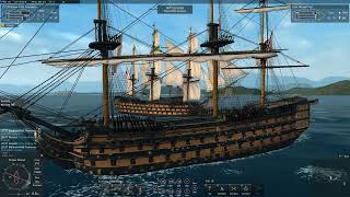 Vice-Admiral Sir Mattsoy and Admiral Sir Renaldi fighting NPC ship. Naval Action PvE server