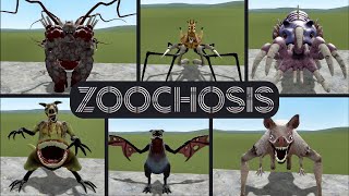 ZOOCHOSIS MUTANT ANIMALS vs Poppy Playtime 3 - Garry's Mod