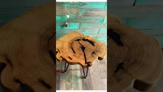 Журнальный столик из спила акации #Woodworker_artem