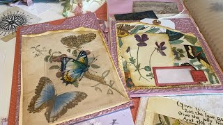 Triple pockets for junk journal inside covers // mass make tips