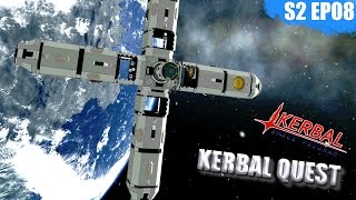 KSP - ADVANCED SPACE STATION - Kerbal Quest S2 - Part 08